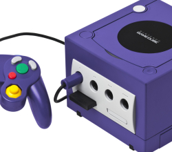 GameCube with controller